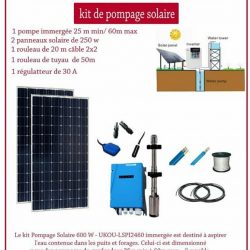KIT DE POMPAGE SOLAIRE BTC